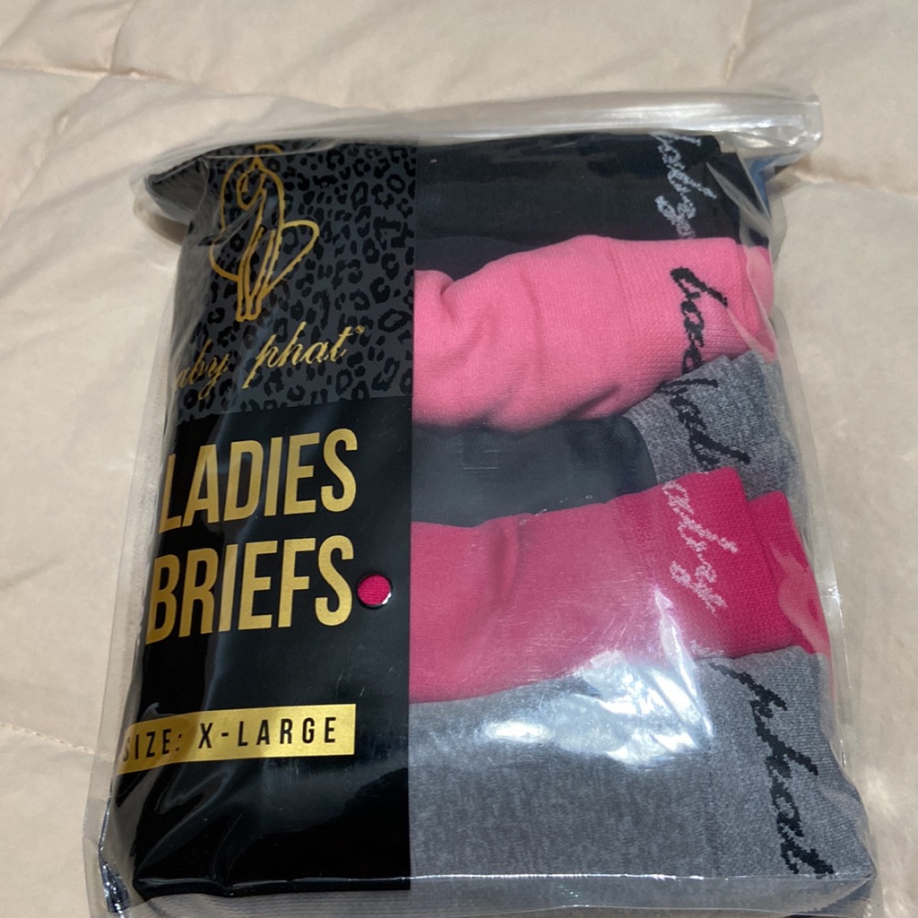 Brand New Baby Phat 5 Pack Ladies Briefs XLarge
